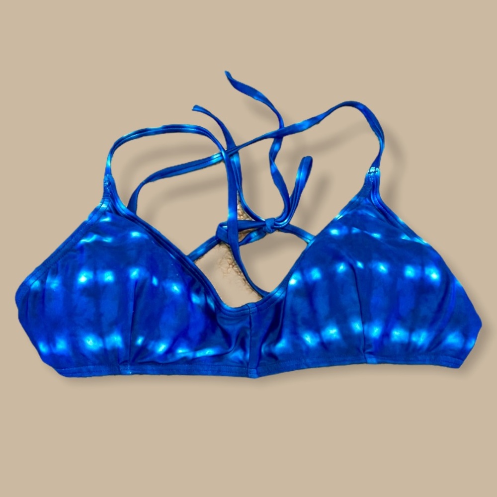 RVCA Bikini Top Blue Tye Dye